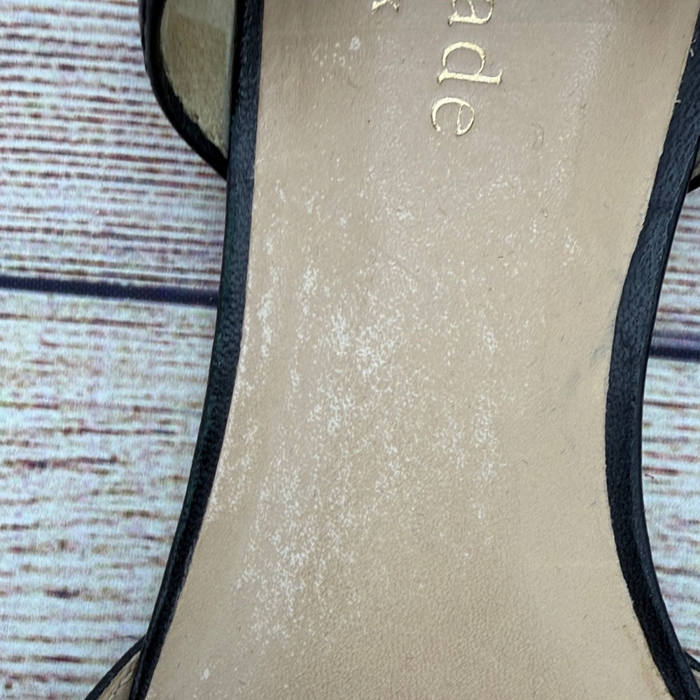 Kate Spade Black Floral Flats - Picture 3 of 11